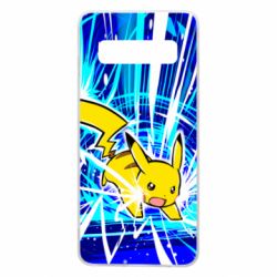 Чохол для Samsung S10 Pikachu and lightning - PrintSalon