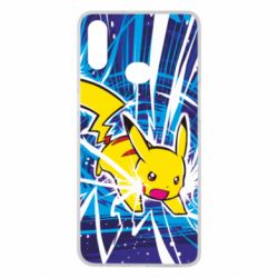 Чохол для Samsung A10s Pikachu and lightning - PrintSalon