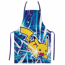 Фартух з 3D принтом Pikachu and lightning - PrintSalon