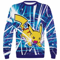 3D світшот Pikachu and lightning - PrintSalon