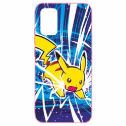 Чохол для Samsung A02s/M02s Pikachu and lightning - PrintSalon