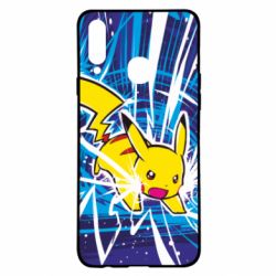 Чохол для Samsung A20s Pikachu and lightning - PrintSalon