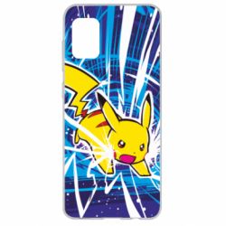 Чохол для Samsung A31 Pikachu and lightning - PrintSalon