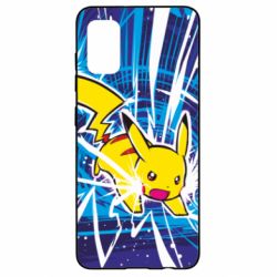 Чохол для Samsung A41 Pikachu and lightning - PrintSalon