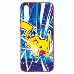 Чохол для Samsung A50 Pikachu and lightning - PrintSalon