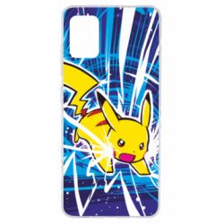 Чохол для Samsung A51 Pikachu and lightning - PrintSalon