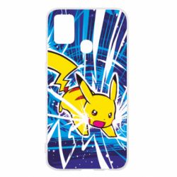 Чохол для Samsung M31 Pikachu and lightning - PrintSalon