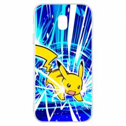 Чохол для Samsung J3 2017 Pikachu and lightning - PrintSalon