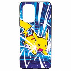 Чохол для Xiaomi Poco F3/K40 Pikachu and lightning - PrintSalon