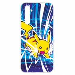 Чохол для Realme 6 Pro Pikachu and lightning - PrintSalon