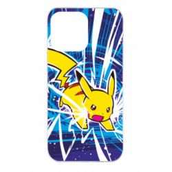 Чохол для iPhone 14 Pro Max Pikachu and lightning - PrintSalon