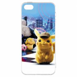 Чехол для iPhone5/5S/SE Pikachu and Pokemon movie - PrintSalon