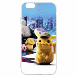 Чехол для iPhone 6/6S Pikachu and Pokemon movie - PrintSalon