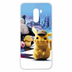 Чехол для Xiaomi Pocophone F1 Pikachu and Pokemon movie - PrintSalon