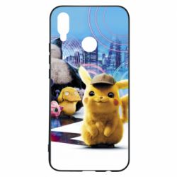 Чехол для Huawei P Smart Plus 2018 Pikachu and Pokemon movie - PrintSalon