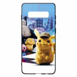 Чехол для Samsung S10+ Pikachu and Pokemon movie - PrintSalon