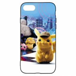 Чехол для iPhone SE 2020 Pikachu and Pokemon movie - PrintSalon