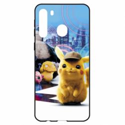 Чехол для Samsung A21 Pikachu and Pokemon movie - PrintSalon