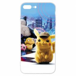Чехол для iPhone 8 Plus Pikachu and Pokemon movie - PrintSalon