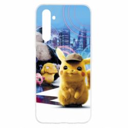 Чехол для Realme 6 Pikachu and Pokemon movie - PrintSalon