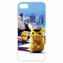 Чехол для iPhone SE 2022 Pikachu and Pokemon movie - PrintSalon