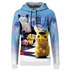 Жіноче 3D худі Pikachu and Pokemon movie