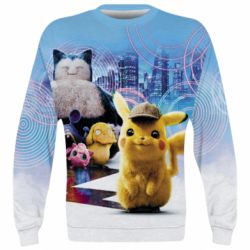 3D свитшот Pikachu and Pokemon movie - PrintSalon
