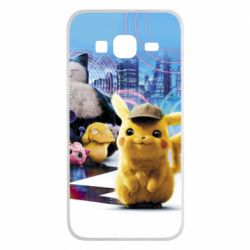Чехол для Samsung J3 2016 Pikachu and Pokemon movie - PrintSalon