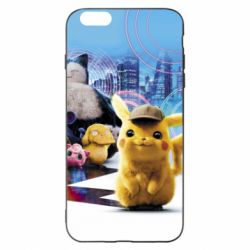 Чехол для iPhone 6 Plus/6S Plus Pikachu and Pokemon movie - PrintSalon