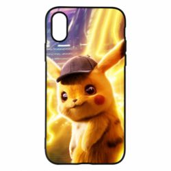 Чехол для iPhone X/Xs Pikachu Detective Neon - PrintSalon