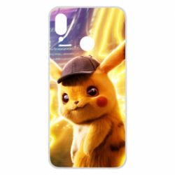 Чехол для Huawei P Smart Plus 2018 Pikachu Detective Neon - PrintSalon