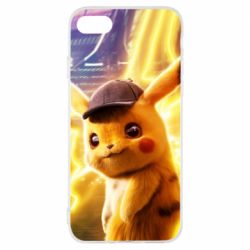 Чехол для iPhone 8 Pikachu Detective Neon - PrintSalon