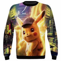 3D свитшот Pikachu Detective Neon - PrintSalon