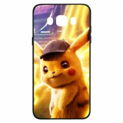 Чехол для Samsung J7 2016 Pikachu Detective Neon - PrintSalon