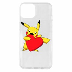 Чехол для iPhone 14 Pikachu Heart