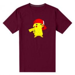 Мужская футболка премиум Pikachu in a cap - PrintSalon