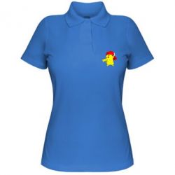 Женское поло Pikachu in a cap - PrintSalon