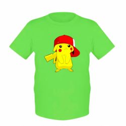 Детская футболка Pikachu in a cap - PrintSalon