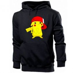 Мужское худи Pikachu in a cap - PrintSalon
