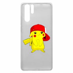 Чехол для Huawei P30 Pro Pikachu in a cap - PrintSalon