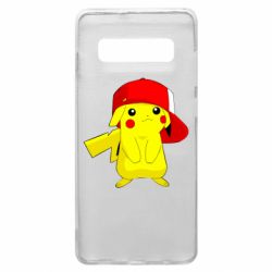 Чехол для Samsung S10+ Pikachu in a cap - PrintSalon