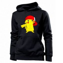 Женское худи Pikachu in a cap - PrintSalon
