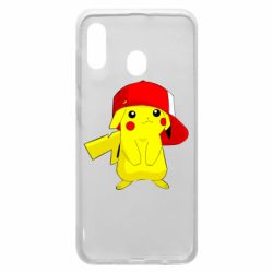 Чехол для Samsung A30 Pikachu in a cap - PrintSalon