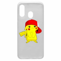 Чехол для Samsung A40 Pikachu in a cap - PrintSalon