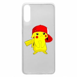 Чехол для Samsung A70 Pikachu in a cap - PrintSalon