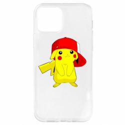 Чехол для iPhone 12 Pikachu in a cap - PrintSalon