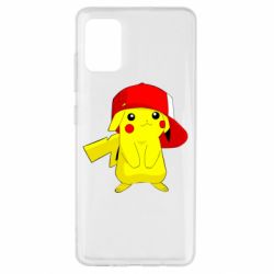 Чехол для Samsung A51 Pikachu in a cap - PrintSalon
