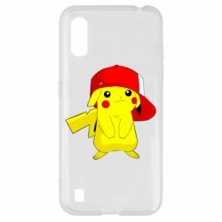 Чехол для Samsung A01/M01 Pikachu in a cap-PrintSalon Чехол для Samsung A01/M01 Pikachu in a cap