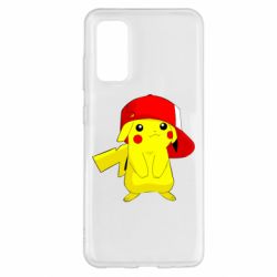 Чехол для Samsung S20 Pikachu in a cap-PrintSalon Чехол для Samsung S20 Pikachu in a cap