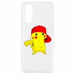 Чехол для Oppo Find X2 Pikachu in a cap - PrintSalon